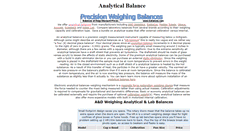 Desktop Screenshot of analytical-balance.com