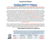 Tablet Screenshot of analytical-balance.com